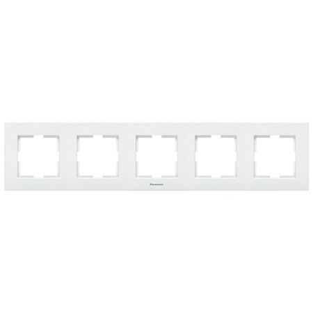 Panasonic KPC okvir petostruki horizontalni WKTF0805-2WH EU4, beli, Karre Plus