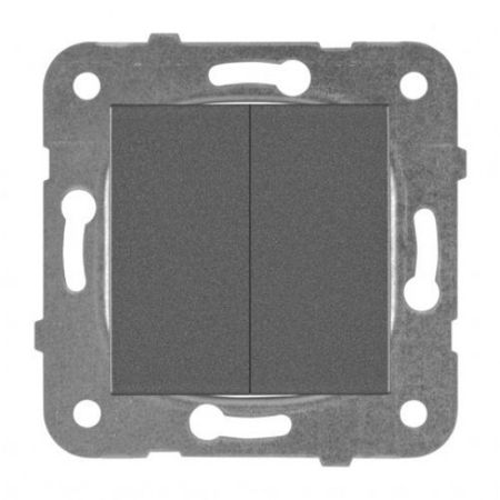 Panasonic serijski prekidač tamno sivi vijčani 10A 250V WKTT0009-2DG EU4 Karre Plus