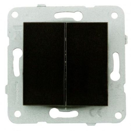 Panasonic serijski prekidač crni vijčani10A 250V  WKTT0009-2BL EU4  Karre Plus