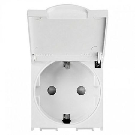 Panasonic 2M bela šuho priključnica sa poklopcem II+DZ 16A 250V WVTT2210-1WH EU2 Thea Modular