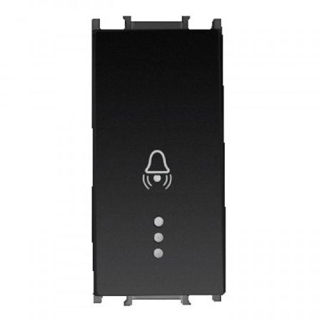 Panasonic 1M crni poklopac mehanizma taster zvona (prekidača) sa tinjalicom 16A WVTR1020-4BL EU2 Thea Modular Panasonic