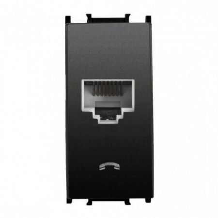 Panasonic 1M PTT CAT3e crna telefonska priključnica WVTT1402-4BL EU2 Thea Modular