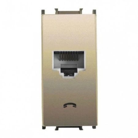 Panasonic 1M PTT CAT3e zlatna telefonska prikljucnica WVTT1402-4DR EU2 Thea Modular
