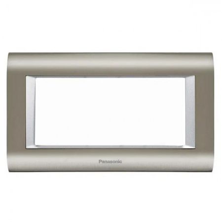 Panasonic 4M maska INOX MAT METALIK bela WVTF1844-5IB EU2 Thea SISTEMA Modular