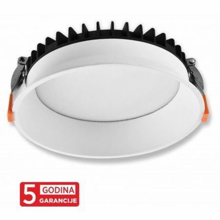 M205318-W (TC-D21-DLR18) 18W BELA CCT 3000/4000/6000K IP40 UGR<19 LED ugradna svetiljka  5Y Mitea Lighting