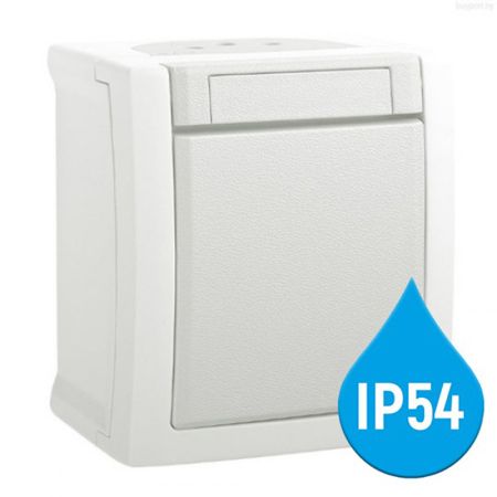 Panasonic običan prekidač OG beli 10A 250V IP54 WPTC4001-2WH EU2 PACIFIC