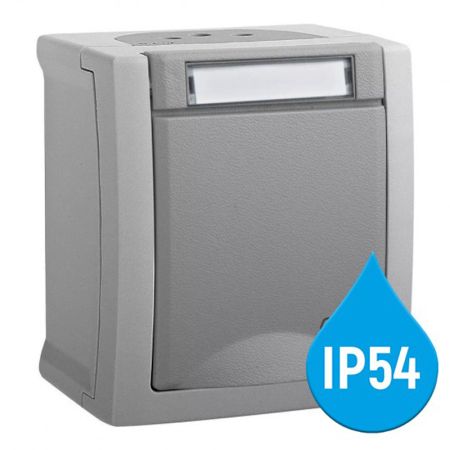  Panasonic šuho priključnica II OG siva 16A 250V IP54 WPTC4212-2GR EU2 PACIFIC