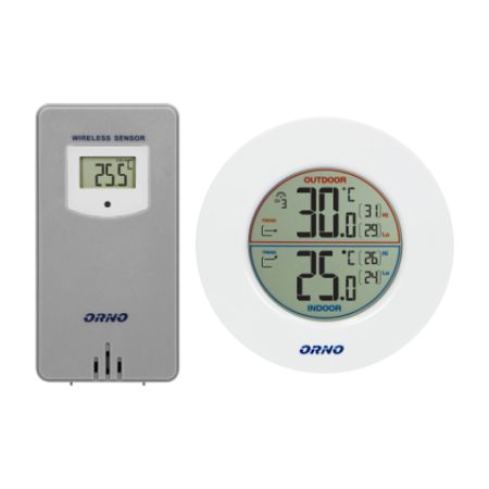 OR-SP-3100/W-G beli bežični set za merenje spoljne i unutrašnje temperature ORNO