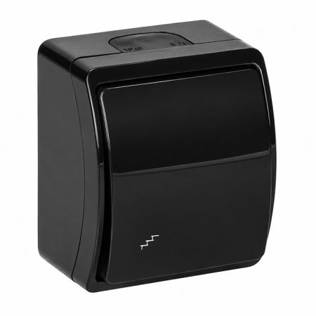 ORNO OR-OE-7102/B prekidač naizmeničan OG crni AQUATIC IP44