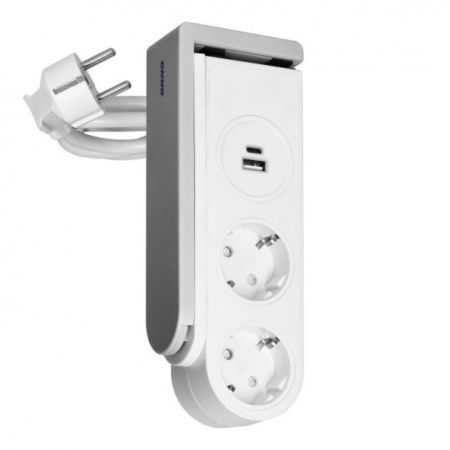 ORNO ORAE13245(GS)/W/1,4M  kuciste sa 2 mesta + USB 17W