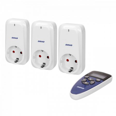 ORNO OR-GB-434(GS) set 3+1 Wireless utičnica sa daljinskim upravljačem max. 1150W IP20