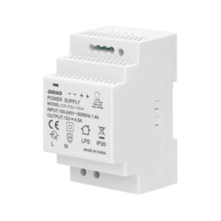 OR-PSU-1644 napajanje za DIN šinu 12V DC 4.5A 54W 3P ORNO