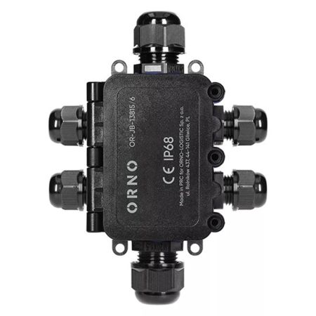 ORNO OR-JB-13815/6 nadgradna razvodna kutija IP68, crna