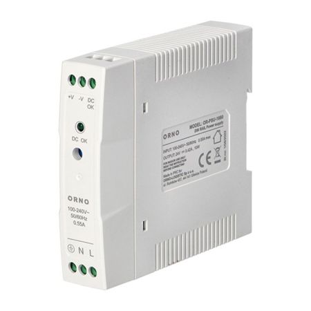 ORNO OR-PSU-1660 napajanje industrijsko 24V DC 0.42A 10W za DIN šinu IP20, PVC kćište