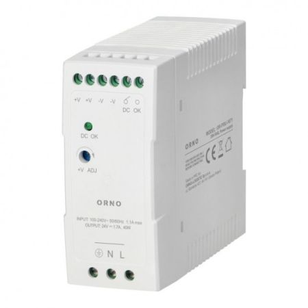 ORNO OR-PSU-1671 napajanje industrijsko 24V DC 2.5A 60W za DIN šinu IP20, PVC kućište
