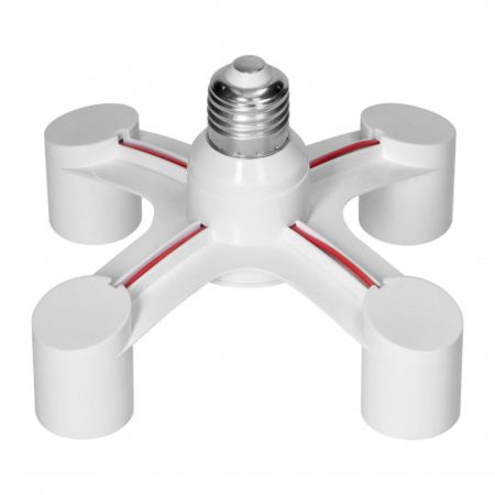 LH/E27/4XE27-19 sijalično grlo adapter beli 4xE27 VIRONE 