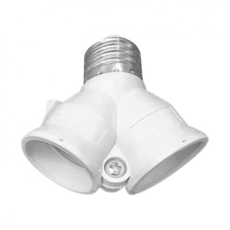 LH/E27/2XE27-15 belo sijalično grlo adapter 2xE27 VIRONE