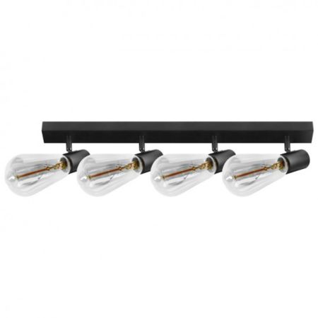 AD-OP-6432BE27 crna spot lampa 4xE27 max.60W RIO SP4 ADVITI 