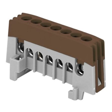 ORNO OR-LZ-8208/7/BR klema izolovana distributivna sabirnica N, 7 žica, braon
