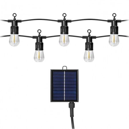 Virone LG-5/10M/FILAMENT solarni set sijalica za dvorište IP44, 10m, 10xLED 2700K sijalice uključene uz proiozvod
