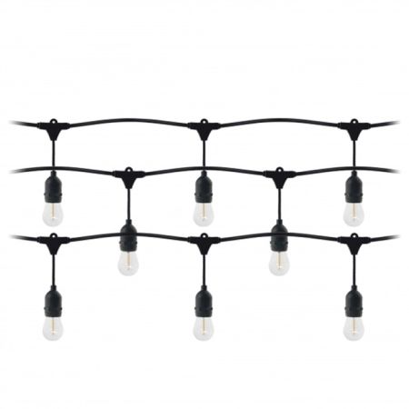 Virone LG-3/10M/E27/3 set sijalica za dvorište IP44, 10m, 10+1x1W LED 3000K sijalice uključene uz proiozvod