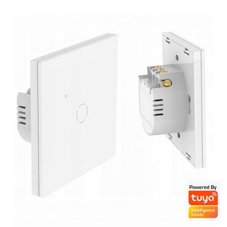 MS-701-1-W TOUCH pametni prekidač WiFi smart breaker 10A 2.4GHZ beli Mitea Electric