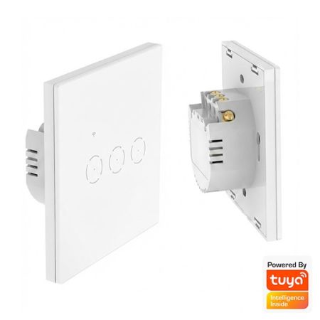 MS-701-3-W TOUCH pametni prekidač WiFi smart breaker 10A 2.4GHZ beli Mitea Electric