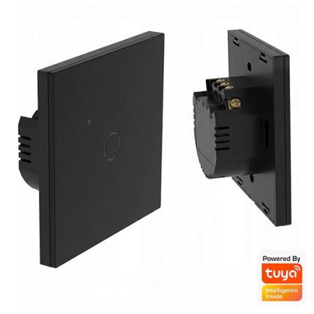 MS-701-1-C TOUCH pametni prekidač WiFi smart breaker 10A 2.4GHZ crni Mitea Electric