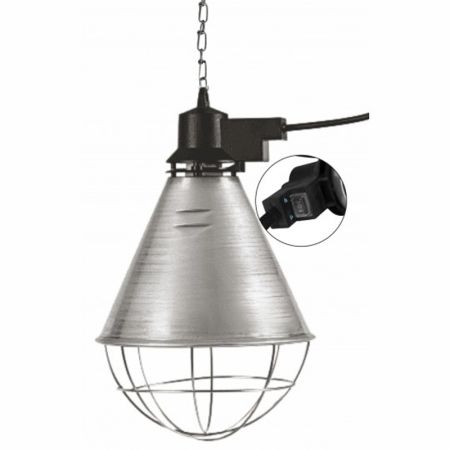 Viseća lampa za infra sijalicu max.250W E27 5m kabla + prekidač za dimovanje snage, BURA reflektor fi210mm Mitea Lighting