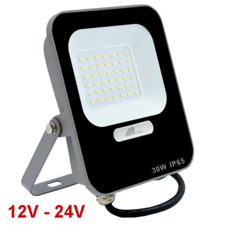 M455030 30W 6500K 12-24V (AC/DC) LED reflektor IP65 Mitea Lighting (25 mes.)