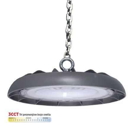 M460100-S6 100W CCT LED UFO svetiljka 3000~6500K IP65 siva Mitea Lighting