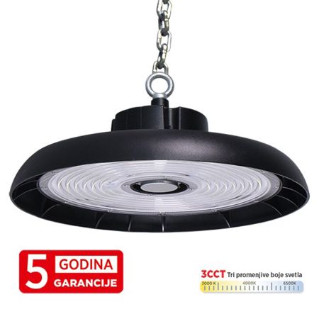 M460200-C5 200W CCT LED UFO svetiljka 3000~6500K IP65 CRNA 5Y Mitea Lighting