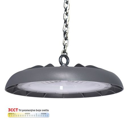 M460200-S6 200W CCT LED UFO svetiljka 3000~6500K IP65 siva Mitea Lighting