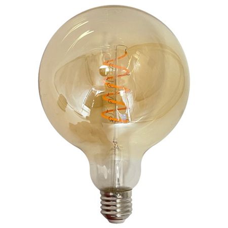 LED sijalica filament E27 4W 2200K G125 AMBER LED FLEX Mitea Lighting