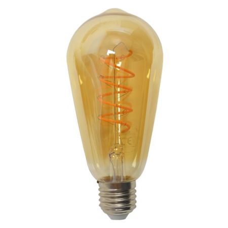 LED sijalica filament E27 4W 2200K ST64 AMBER LED FLEX Mitea Lighting