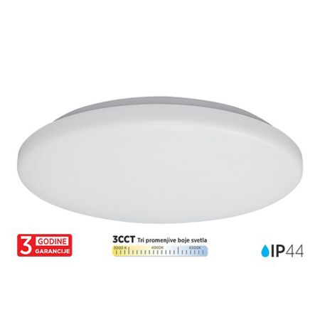 M205711 30W IP44 LED plafonjera CCT DIP switch 3000~6500K 334mm 3Y Mitea Lighting