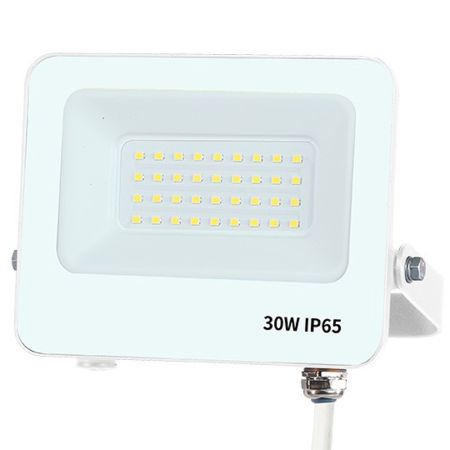 M480030-B5 6500K SMD ECO LED reflektor 30W BELI IP65 Mitea Lighting (25 mes.)
