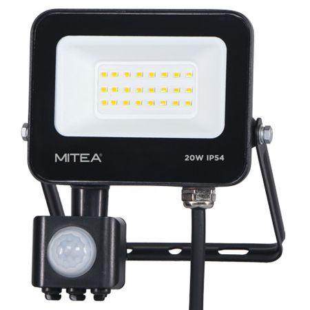 M490020-RLS-C5 6500K SMD ECO LED reflektor sa senzorom 20W CRNI IP54 Mitea Lighting (25 mes.)