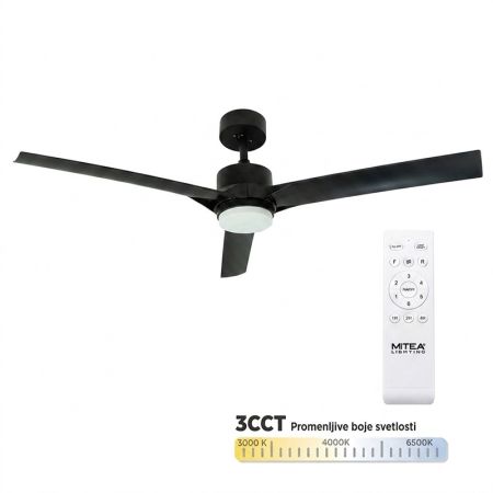 MV5013-C plafonski ventilator 35W sa svetlom LED CCT 20W fi132cm sa daljinskim upravljačem Mitea Lighting (25 mes.)