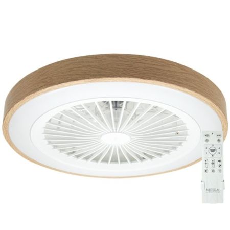 MV5020-WD-2 boja drveta plafonski ventilator 20W sa svetlom LED CCT 25W sa daljinskim upravljačem Mitea Lighting