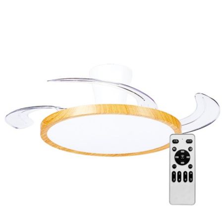 MV5040-WD broja drveta plafonski ventilator 30W sa svetlom LED CCT 30W sa daljinskim upravljačem Mitea Lighting
