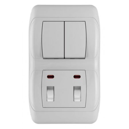 Metalka Majur vertikalni kupatilski indikator sa serijskim prekidačem Royal