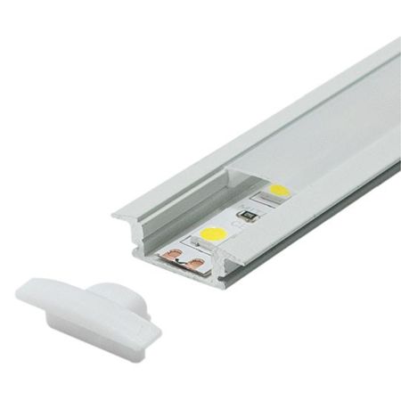 M508-B BELI Aluminijumski profil za LED trake ugradno-nadgradni set sa difuzorom 2000x24.7x7mm Mitea Lighting