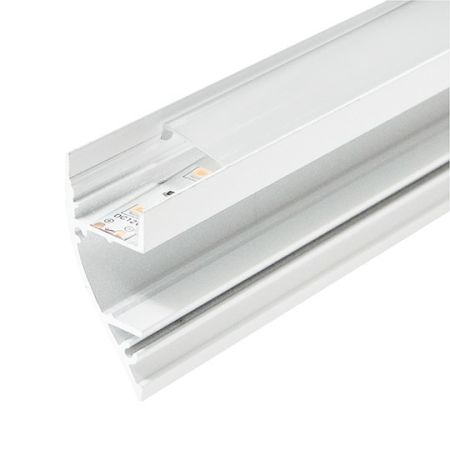 M4318-W BELI Aluminijumski profil za LED trake zidni set sa difuzorom 18x43x2000mm Mitea Lighting