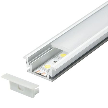 MA632 Podni ugradni aluminijumski profil za LED trake set sa difuzorom 21.3x11x2000mm Mitea Lighting