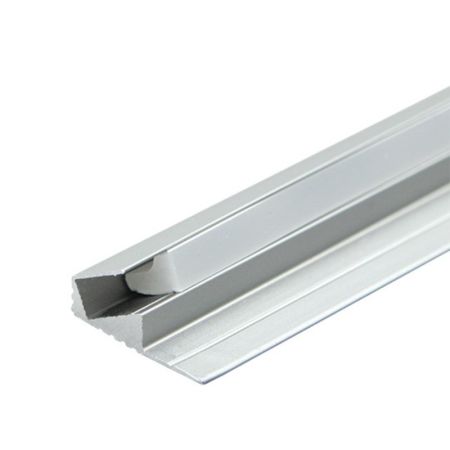 MA063 Sivi Aluminijumski profil za LED trake 2000x17.7x8.6mm ugaoni sa difuzerom 2m Mitea Lighting