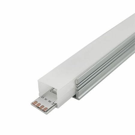 MA505-A-FS IP65 Sivi aluminijumski profil za LED trake nadgradni set sa difuzorom 2000x17.4x12.2mm Mitea Lighting