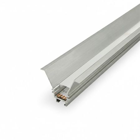 M4228-UZ-A Sivi aluminijumski profil za LED trake ugradni set sa difuzorom i žabicama 2000x42x28mm Mitea Lighting