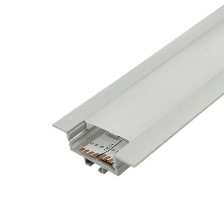 M3010-UZ-W Beli aluminijumski profil za LED trake ugradni set sa difuzorom i žabicama 2000x30x10mm Mitea Lighting