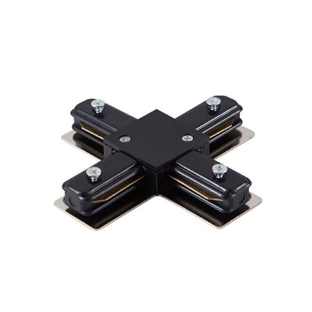 M-2TRACK-X-B crni PVC konektor za monofazni šinski reflektor Mitea Lighting